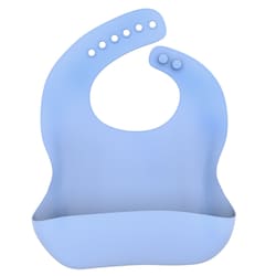 Babyhagesmæk af silikone med drypbakke (blå)