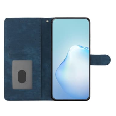 SKALO iPhone 15 Pro Max Flip Cover m. pung i PU-læder - Blå