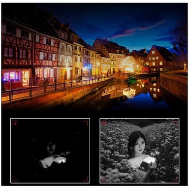 Videokamera 4K/48 megapixel/16x zoom/nattesyn/fjernbetjening
