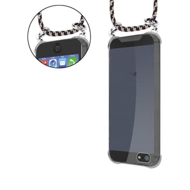 iPhone 5 / 5S / SE 2016 Etui Cover Kæde (Blå)