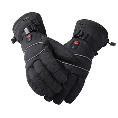 Genopladelige opvarmede handsker Sort L