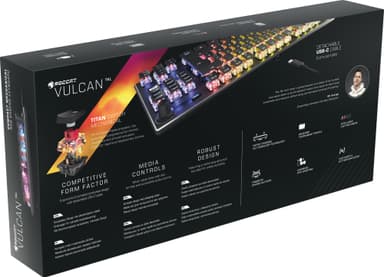 Roccat Vulan TKL RGB lineært gaming tastatur
