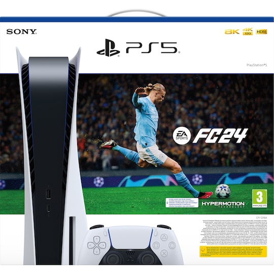 PlayStation 5 + EA SPORTS FC 24 pakke