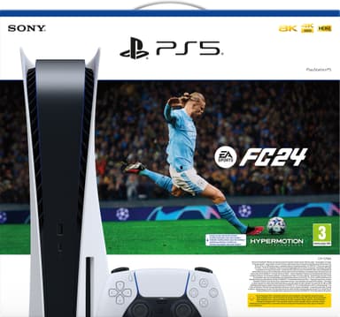 PlayStation 5 + EA SPORTS FC 24 pakke