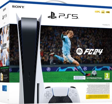 PlayStation 5 + EA SPORTS FC 24 pakke