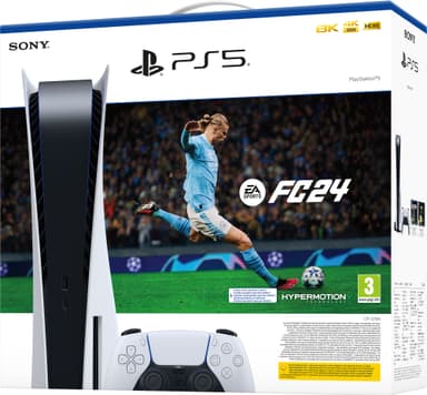 PlayStation 5 + EA SPORTS FC 24 pakke