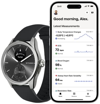 DUMMY Withings ScanWatch 2 hybrid-smartwatch 42mm (sort)