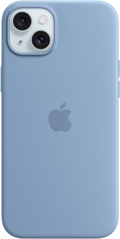 iPhone 15 Plus Silikoneetui med MagSafe (vinterblå)