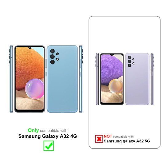 Samsung Galaxy A32 4G Cover Etui Case (Blå)