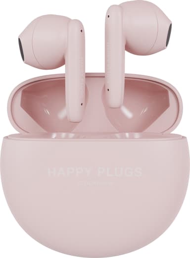 Happy Plugs Joy Lite helt trådløse in-ear høretelefoner (pink)