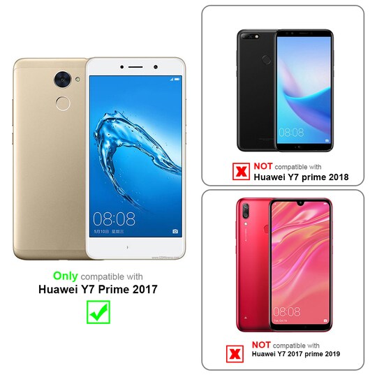 Huawei Y7 PRIME 2017 Pungetui Cover Case (Brun)