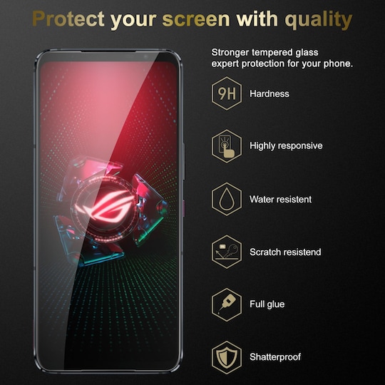 Asus ROG Phone 5 3x Skærmbeskytter Beskyttelsesglas