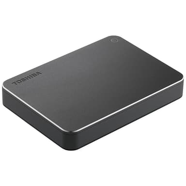 Toshiba Canvio Premium 1 TB bærbar harddisk - dark grey