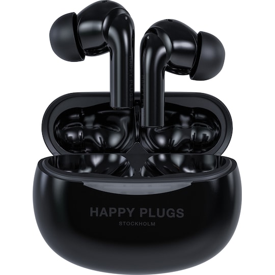 Happy Plugs Joy Pro helt trådløse in-ear høretelefoner (sort)