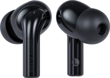 Happy Plugs Joy Pro helt trådløse in-ear høretelefoner (sort)
