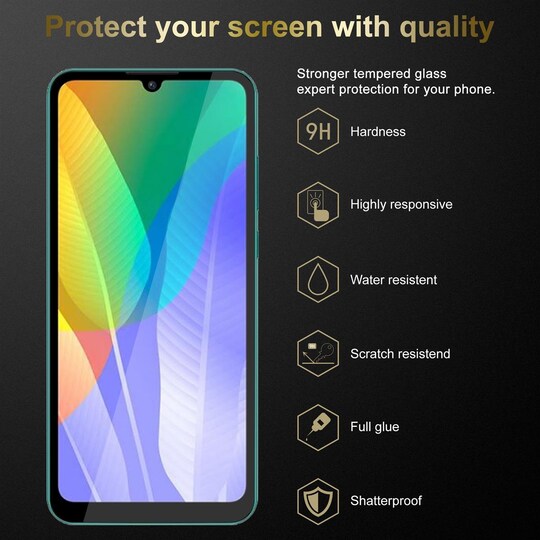 Huawei Y6P Skærmbeskytter Beskyttelsesglas