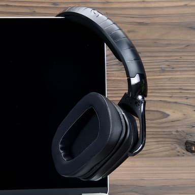 Erstatningsørepuder med Memory Foam ørepudebetræk til Logitech G633/G933 Sort