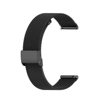 Urrem i metal 18mm - Sort