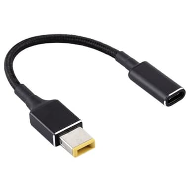 PD 100W 18.5-20V Square Pin til USB Type-C Adapter Lenovo