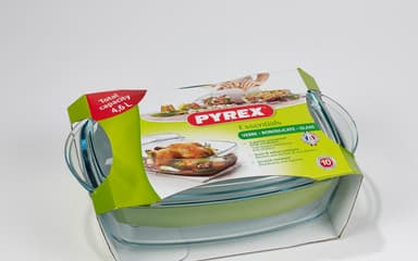 Pyrex Essentials Gryde med låg 4 liter Klar