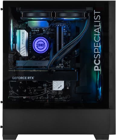 PCSpecialist Prime 600 R7-7X3D/16/1.024/4070Ti stationær gaming computer