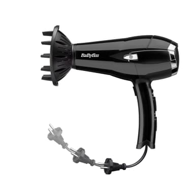 BaByliss D374DE hårtørrer D374DE (Sort)