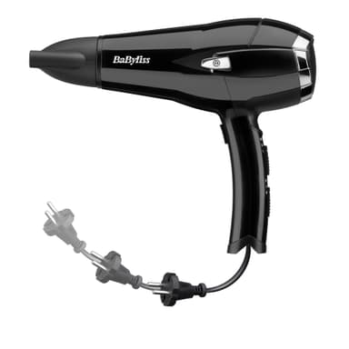BaByliss D374DE hårtørrer D374DE (Sort)