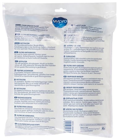 Wpro skum fedtfilter UGF018