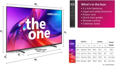 Philips The One 43” 4K LED Smart TV 43PUS8508/12 (2023)