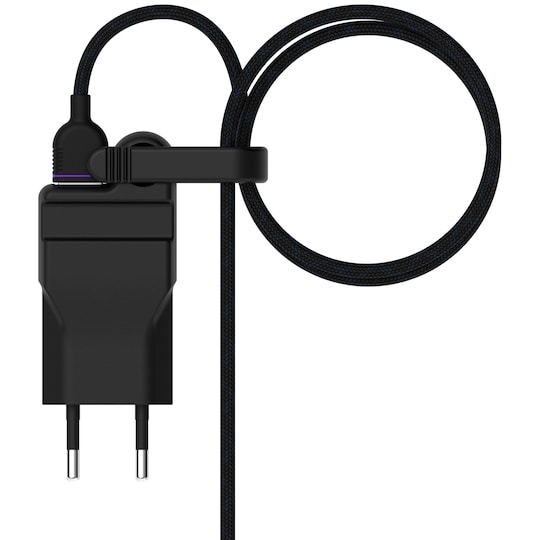 Unisynk High Power USB-oplader + USB C-kabel (sort)