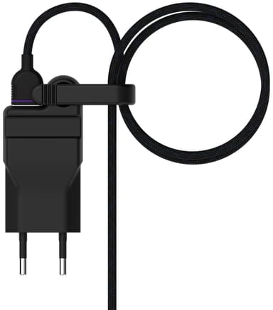 Unisynk High Power USB-oplader + USB C-kabel (sort)