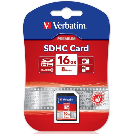 Verbatim 16GB Premium SDHC Hukommelseskort