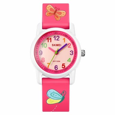 Sport Vandtæt børneur Ur Quartz Watch - Sommerfugl