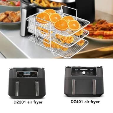 Luftfriturestativ til Ninja Air Fryer Flerlags dobbeltkurv