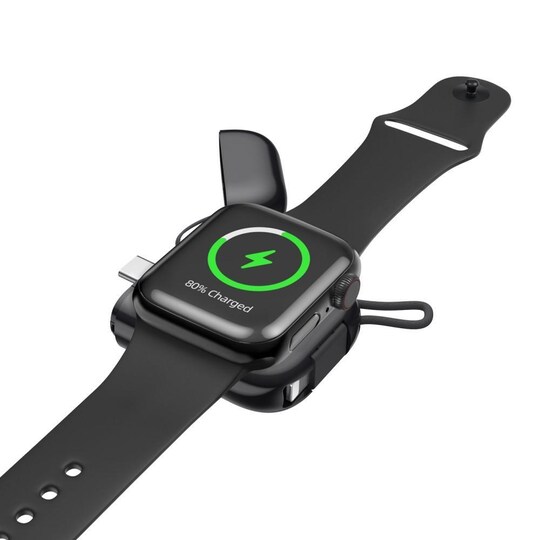 Trådløs oplader Powerbank til Apple Watch Serie 7/6/5/4/3/2/1