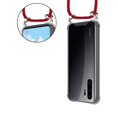 Huawei P30 PRO Etui Cover Kæde (Rød)