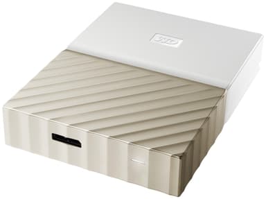 WD My Passport Ultra 2 TB ekstern HDD (hvid/guld)