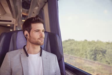 Sony trådløse in-ear hovedtelefoner WI1000X (sort)