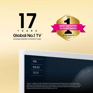 Samsung 65" LS01B The Serif 4K QLED Smart TV (hvid/2023)