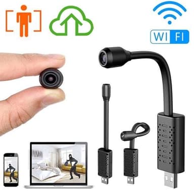 Minikamera/övervakningskamera USB med 64GB minneskort