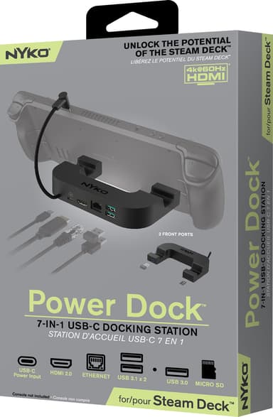 Nyko Steam Deck 7-i-1 USB-C strømdockingstation