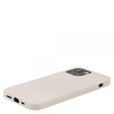 holdit iPhone 15 Cover Silikone Light Beige