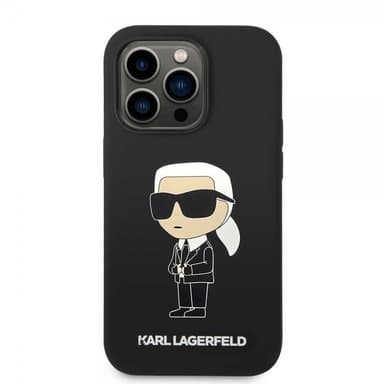 Karl Lagerfeld iPhone 15 Pro Cover Ikonik NFT Sort