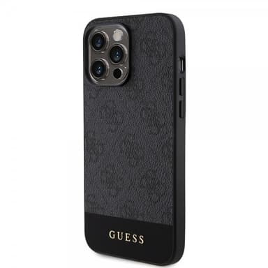 Guess iPhone 15 Pro Cover Bottom Stripe MagSafe Sort