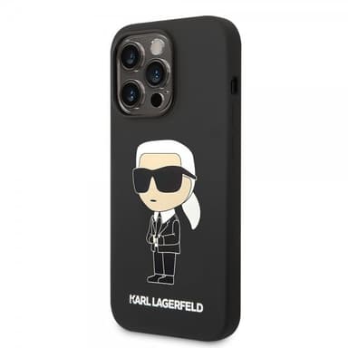 Karl Lagerfeld iPhone 15 Pro Cover Ikonik NFT Sort