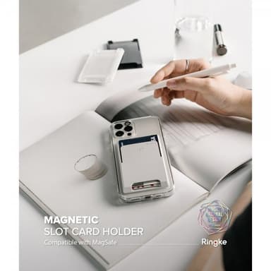 Ringke Magnetic Slot Card Holder MagSafe Light Gray
