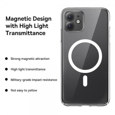 Baseus iPhone 11 Cover Crystal Series MagSafe Transparent Klar