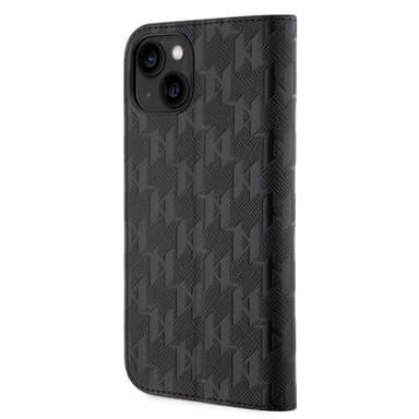 Karl Lagerfeld iPhone 14 Etui Saffiano Monogram Sort