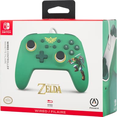 PowerA Nintendo Switch USB-kablet gamepad (Zelda Edition)