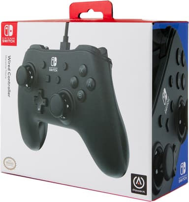 PowerA Nintendo Switch USB-kablet gamepad (sort)